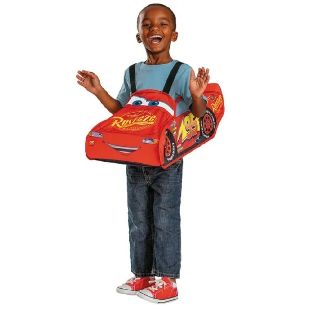 Cars Lightning McQueen Halloween Costume Pop Out Toddler 3+ Step In